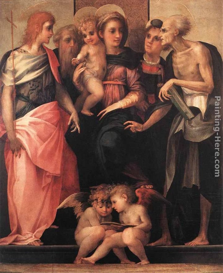 Rosso Fiorentino Madonna Enthroned with Four Saints